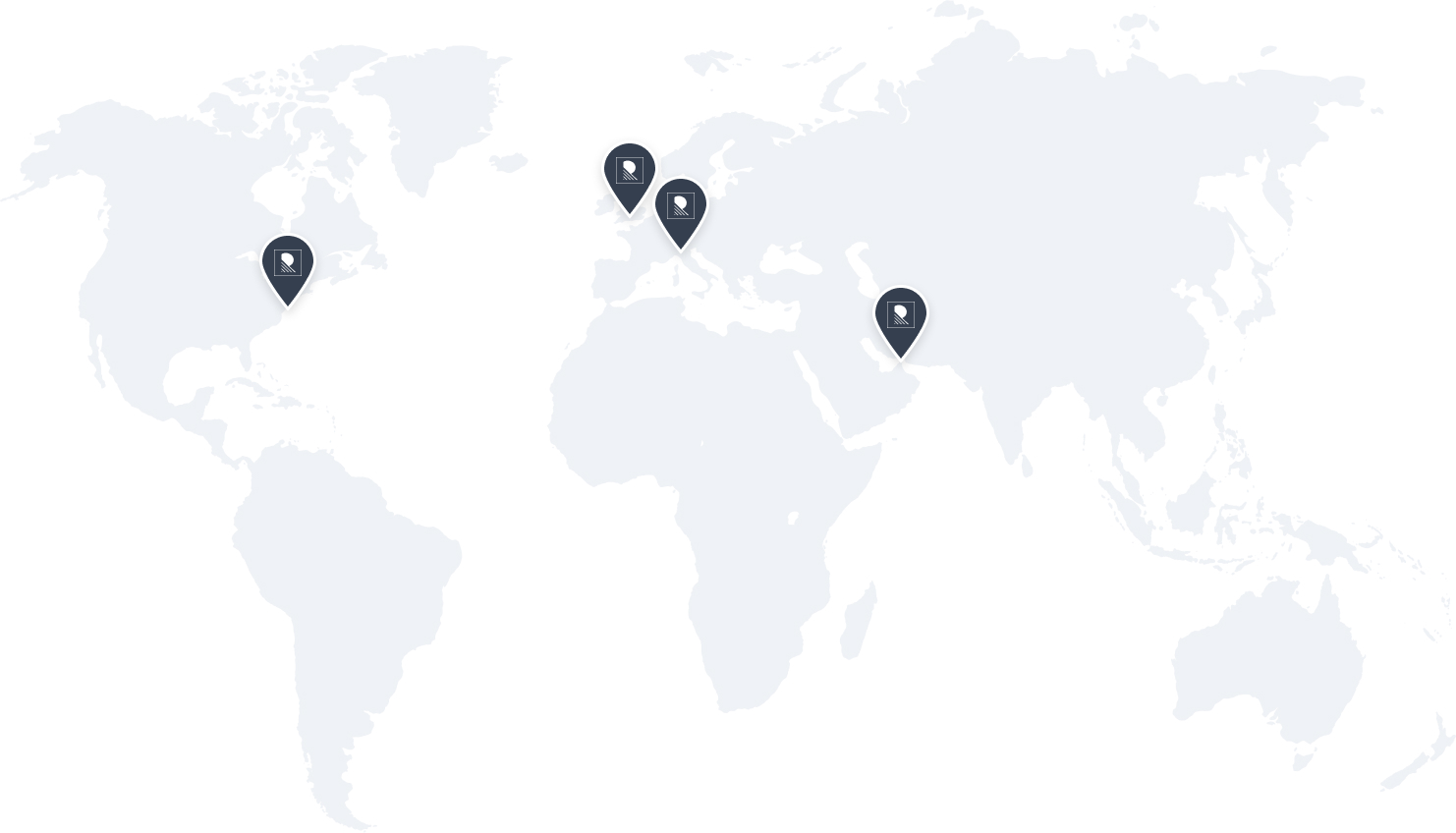 Ricasoli Group - مَن نحن - خريطة في جميع أنحاء العالم